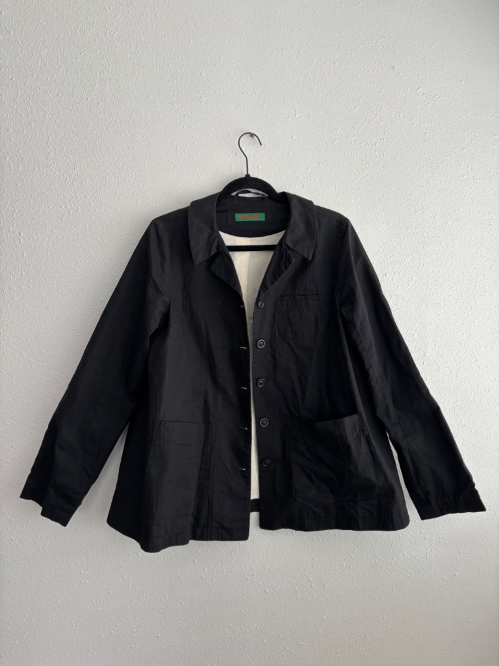 CASEY CASEY Black Waxy Heidi Jacket Made in France - Size M